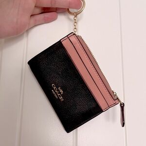 Coach Mini Skinny ID card case keychain wallet